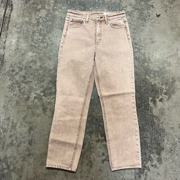 Rag & Bone Rose Glitz Nina High Rise Ankle Cigarette Jeans - Picture 3 of 12